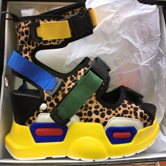 Anthony Wang Shoes - 🔥Rare Item🔥 Women’s Cheetah 🐆 Multicolor Chunky Sandals.